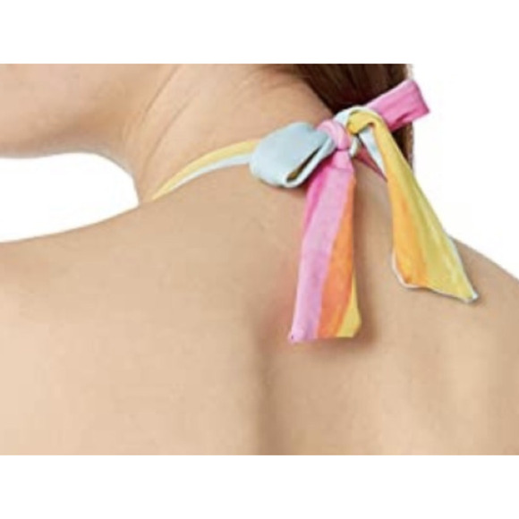 Rachel Roy Women's Wrap Belted Halter One Piece Swimsuit NWT Medium - Picture 3 of 3